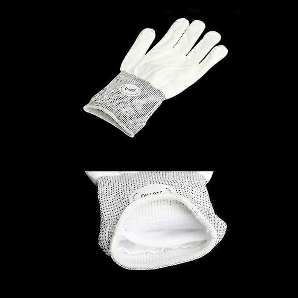 Blinkende hansker Gløder 7 Modus Led Rave Lys Finger Belysning Hanske Svart