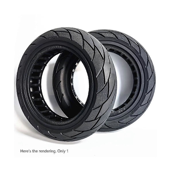 10x2.50-6.5 Hul hul solid dæk Max G30 Elektrisk scooter 60/70-6.5 Honeycomb Solid dæk Sort 1100g