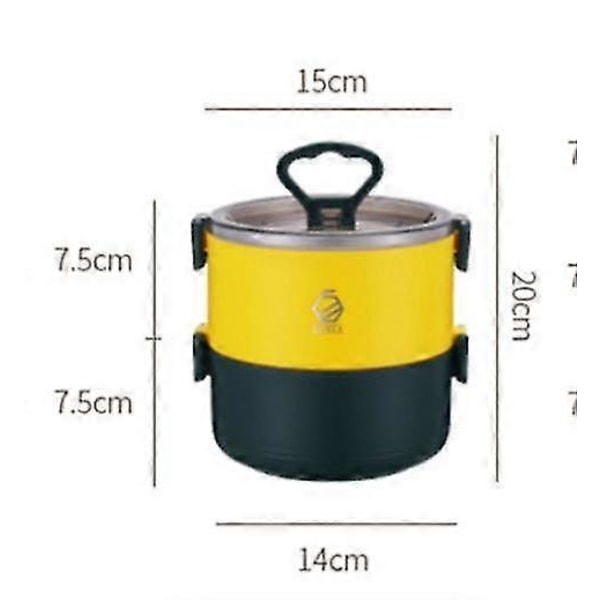 Frokost bærbar termo isolering tyk bento lag