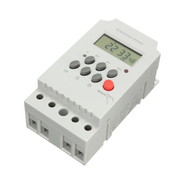 Kg316t-ii Din Rail Mikrocomputer Tidskontrol Switch Tidskontrol Timer AC 220v 25a Digital Timer S