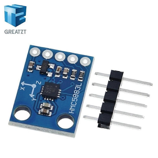 GY-273 3V-5V HMC5883L Tre-akset Kompass Magnetometer Sensormodul Tre-akset Magnetisk Feltmodul