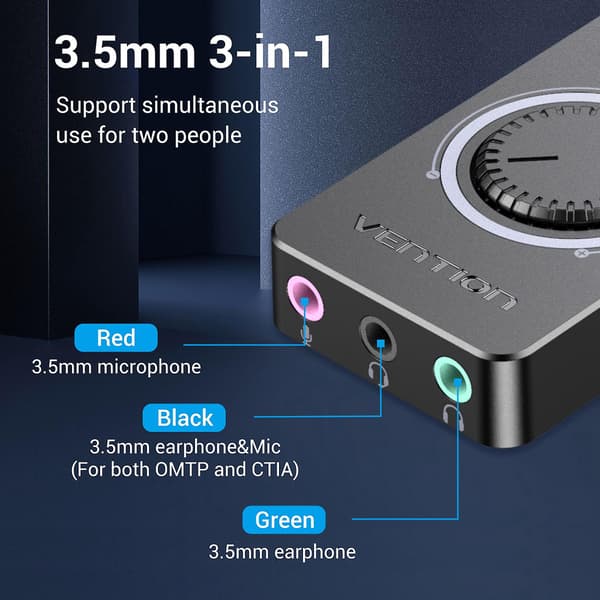 Ekstern Stereo Lydadapter Audio Adapter Ingen Drivere Nødvendige USB Lydkort Til Bærbare Computere Windows