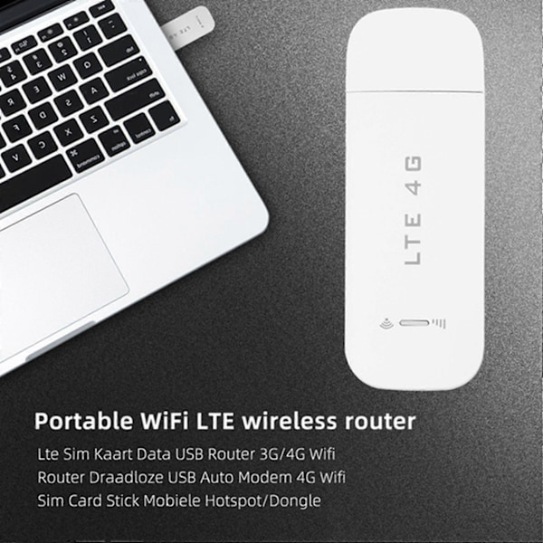 Lte Simkort Data USB Router 3G/4G Wifi Router Trådløs USB Auto Modem 4G Wifi Stick Mobil Hots