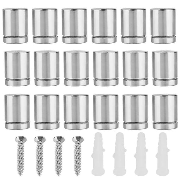 18 st M19*25mm Rostfria Reklamskruvar Glasavståndsstift Spikar