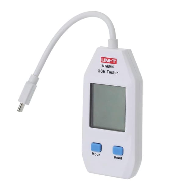 UNI-T UT658C USB-testare, hög precision, datalagring, vit, stabilitet, effektkapacitet, spännings- och strömmätare för fabriksverifiering Mengxi