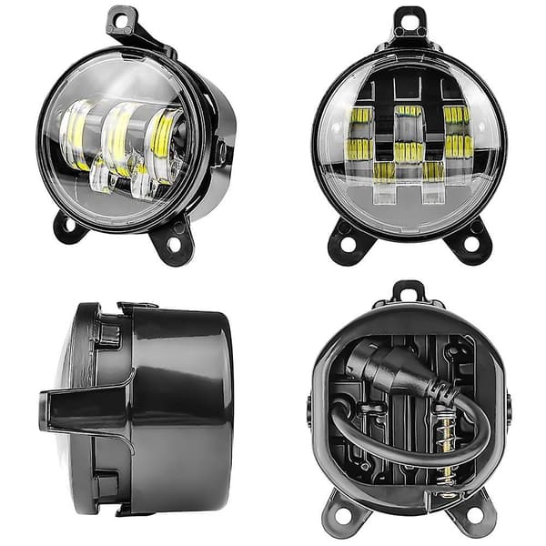 3,5 tommers LED-frontlys Rund LED-tåkelys Kjørelys Blinklys For Tilbehør Par