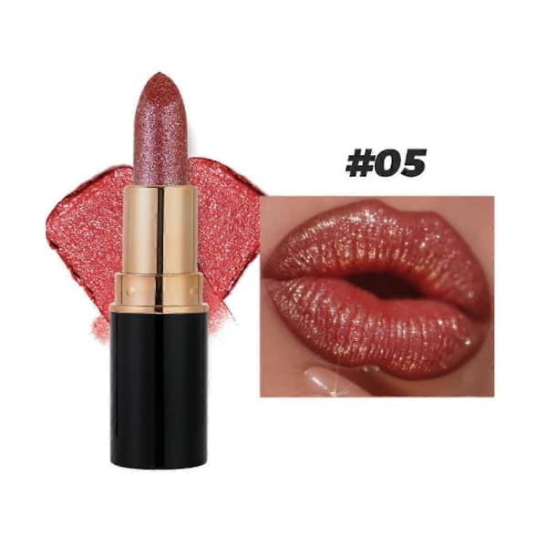 Diamant Glitter Læbestift, Diamant Lipgloss Glitter Læbestift Vandtæt, Skinnende
