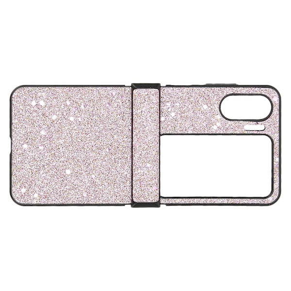 Flip Screen Telefonfodral Slitstarkt Perfekt Passform Glitterdesign Lätt att Rengöra Skydd för Oppo Find N2 Flip Rosa
