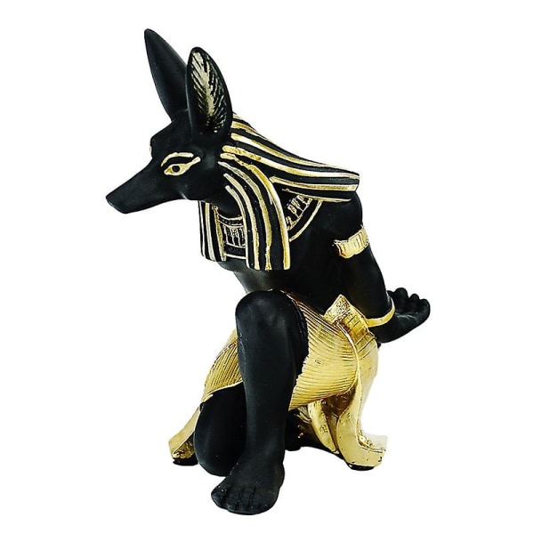 Harpiks Anubis Gud vinstativ figurer Moderne Egypt Hundeminiatyrer Statuer Dyreinteriør Hjemmebord Dekor Skulptur