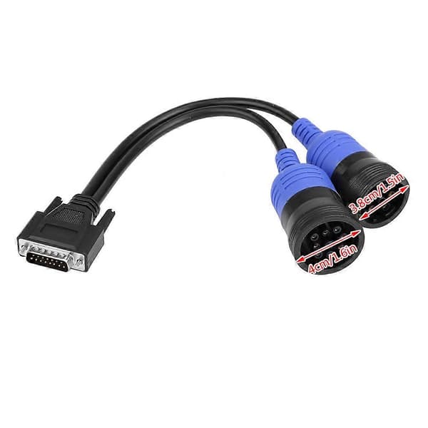 Lastbilsdiagnosgränssnitt 6-pin och 9-pin adapter för 125032 USB Link Diesel