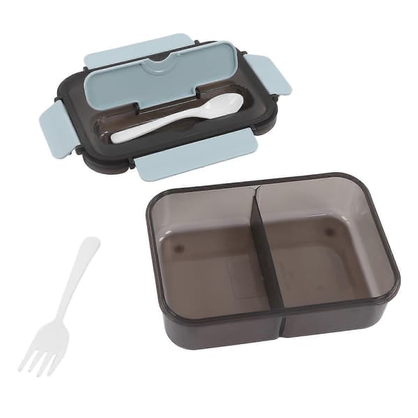 Stor Kapasitet 1100ml Bento Bokser med 2 Rom for Hjemmeskole Kontor Studenter Arbeidere