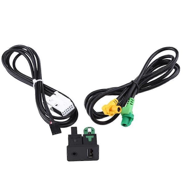 USB AUX-bryterkontaktkabeladapter for BMW 3 5-serie E87 E90 E91 E92 X5 X6
