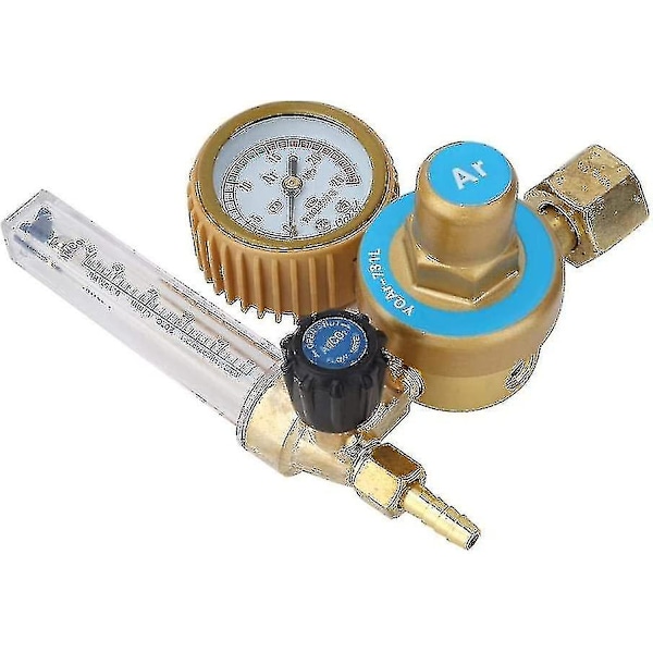 Argon CO2 Flödesmätare Regulator, Tryckmätare 0~25mpa, Universal Argon CO2 Svetsregulator Tryckreducerare
