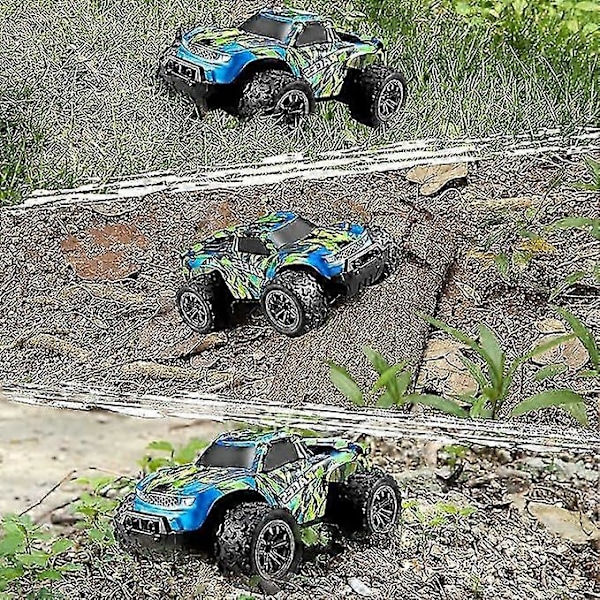 RC Fjärrstyrd Bil för Barn, 1:20 Offroad RC Bil med 60 Minuters Lektid, 2.4 GHz 20 km/h Monstertruck Leksak med 2 Batterier för Pojkar Flickor från 3 År