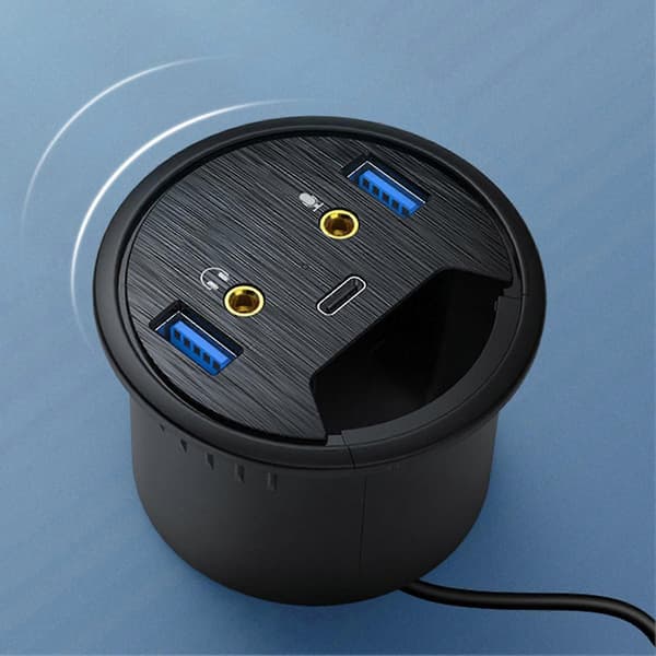 USB Hub Grommet Øyeblikkelig Respons USB3.0 5Gbps Overføring USB Strømadapter for PC