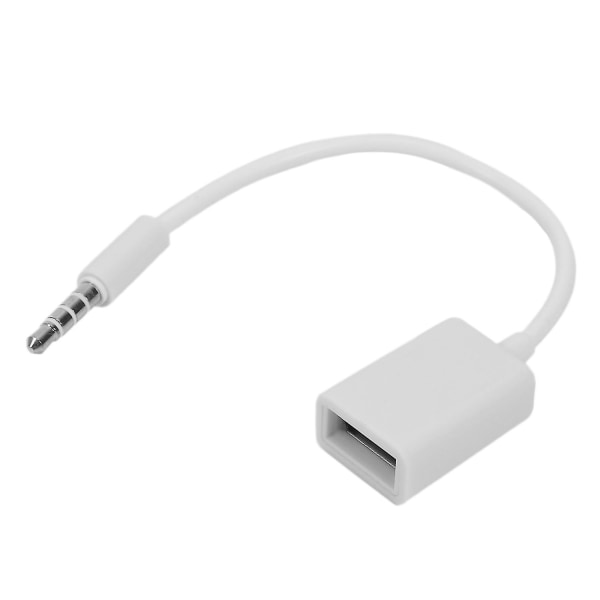 3,5 mm hann AUX lydplugg til USB 2.0 hunn konverteringskabel ledning bil MP3 for smarttelefon mobiltelefoner