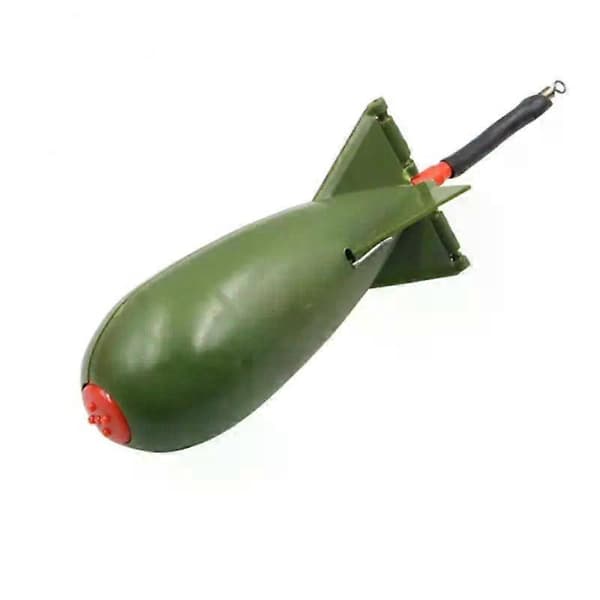 Karpefiskeri Store Raketter Bombe Fiskegrej Foderautomater Pille Raket Foder Float Agnholder Maker Grej Tilbehør 3 Størrelser S Blue