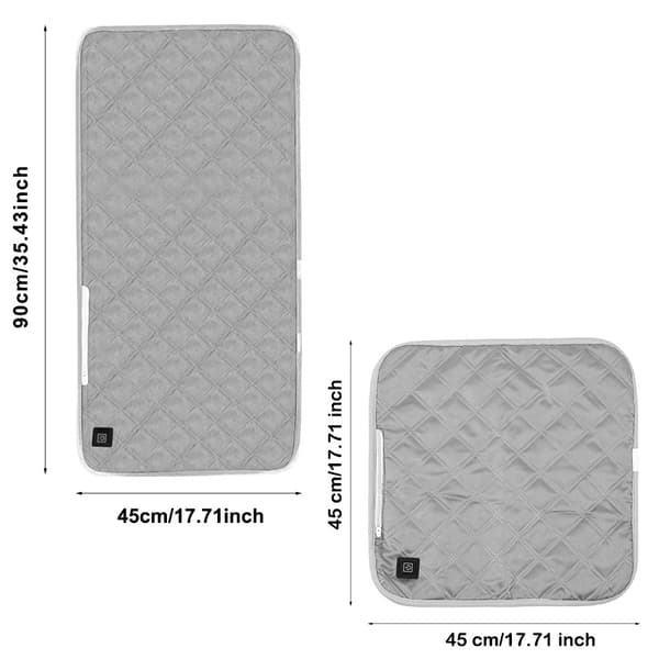 Sovsäcksvärmedyna USB smart kudde utomhusvärmedyna grafen sovsäck husdjursvärmefilt Gary 45*45