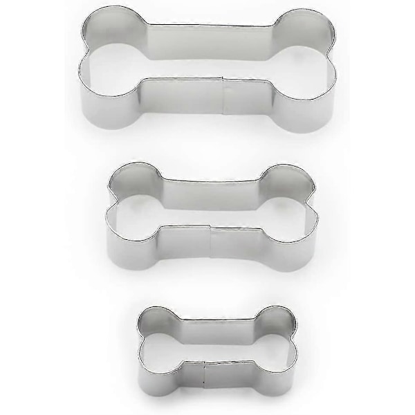 Hundbensformar, rostfritt stål, 3-pack