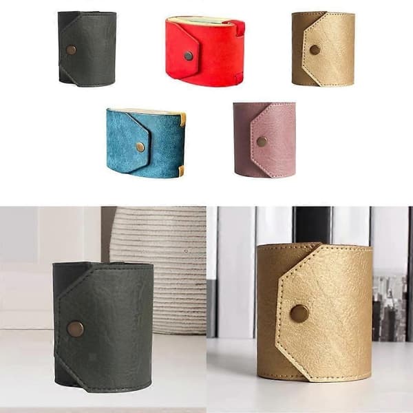 Haptic-lompakko, aito PU-käteiskotelolompakko, Bobboslin/Hapticwallets-kukkaro Red