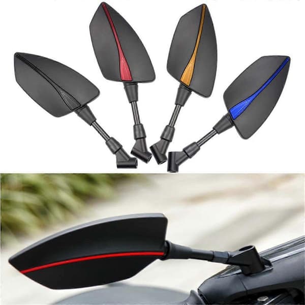 Motorcykel Universal 10mm 8mm Backspegel Sidospegel Blå