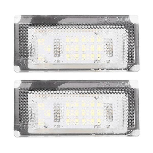 1 Par 12V 18 SMD LED Nummerpladelys Lampe Passer til Mini Cooper S R53 2001-2006