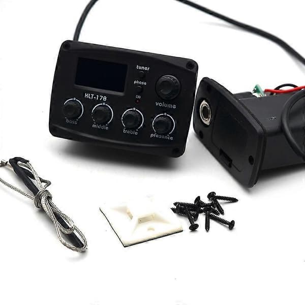 -17B Akustisk Gitar EQ Forforsterker med Digital Stemmejustering 3-bånds EQ Equalizer med Stemmer