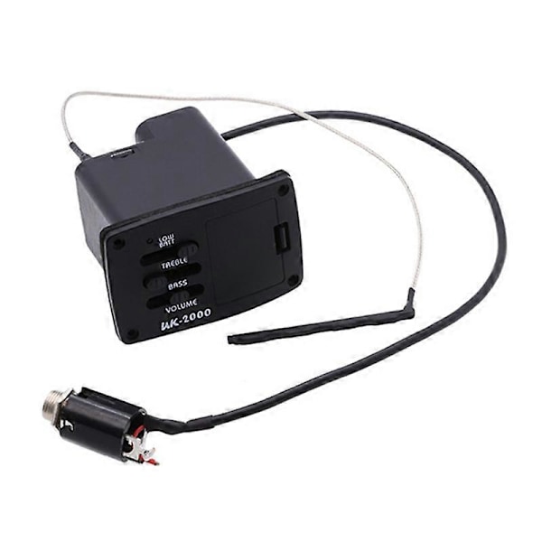 Pickups UK-2000 Ukulele Mini Gitar Pickup 2-bånds UK2000 EQ Equalizer System for Ukulele Guitarra