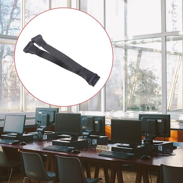 12cm Mini Bundkort Usb3.0 19/20pin Header Forlænger Splitter Kabel 1 Til 2