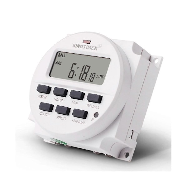 Tm618N-2 Lcd 1.6 Tommers Digital 220V Ac Programmerbar Timerbryter med Relé Inni og Nedtelling Ti