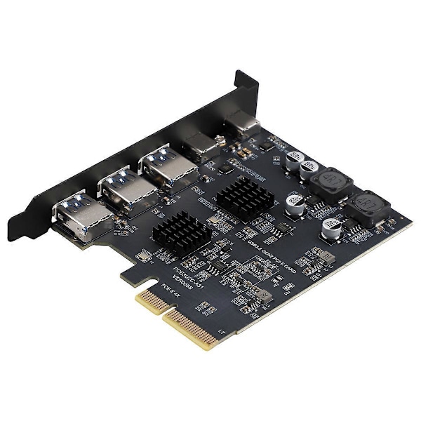 USB3.2 Expansionskort GEN2 10Gbps PCI-E 4X Adapterkort, A