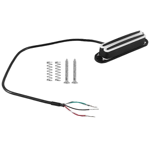 Hot Rail Pickups Double Track 11K Alnico5 Gitarrpickup Passar Strat Tele Elektrisk Gitarr, Vit