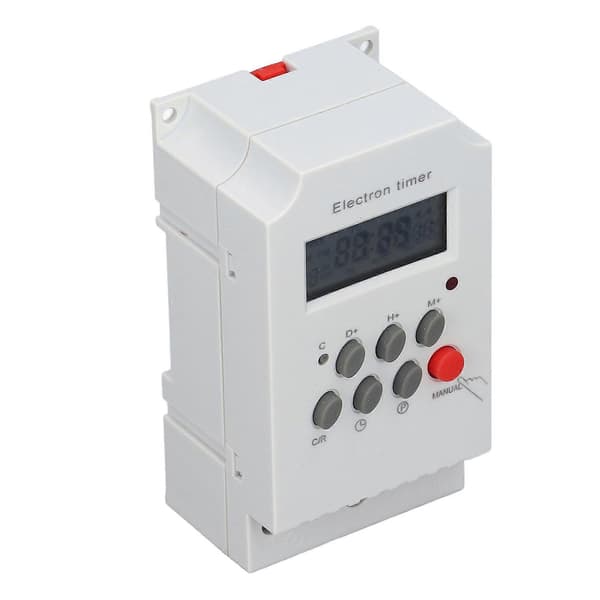 Elektronisk timer-kontakt DIN-skinne LCD Mikrocomputer Elektronisk Intelligent Controller KG316TII (AC 220V)