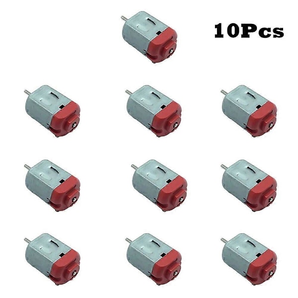 10 st Hobbymotor 130 3V-6V 0,35-0,4A 8000RPM Mini DC-motor Mikro DC-motor för DIY-leksaker Hobbyer Smartbil 5V