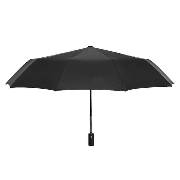 Paraply, Kompakt - 105 cm - Svart / Rød -T
