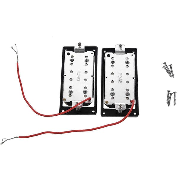1 sæt med 2 Zebra Faced Humbucker Dobbelt Spole Pickups Elektrisk Guitar