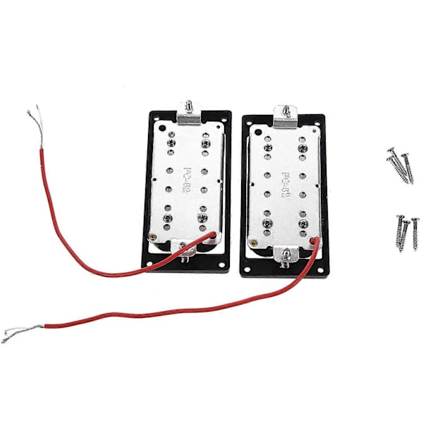 1 set med 2 Zebra-faced Humbucker Dubbelspolar Pickups för Elgitarr