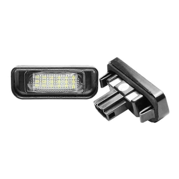 2 stk. Hvide LED Nummerpladelys Lampe til W220 S-klasse 1999-2005