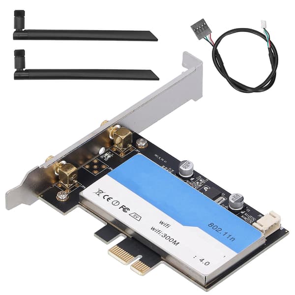 Langaton verkkokortti PCI?E Desktop WiFi -sovitin + Bluetooth 4.0 Windows 7/8/10:lle