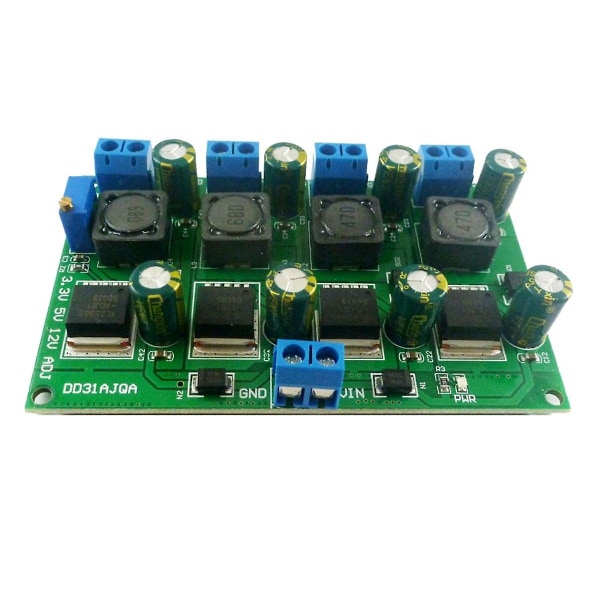 3a 4 Channels Multiple Switching Power Supply Module 3.3v 5v 12v Adjustable Output Dc Dc Step-down