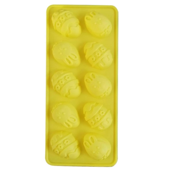 Påske Silikon 10 Hulrom Form DIY Sjokolade Cupcake Kake Muffin Bakeform