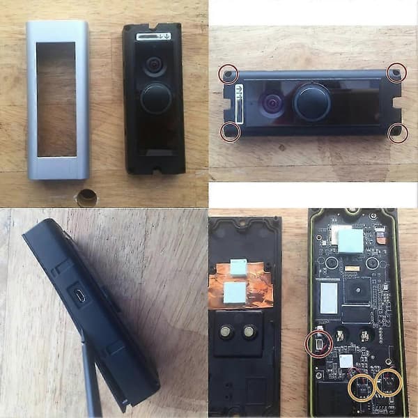 4 stk. udskiftningsknap til RING Doorbell Pro Reparer din ødelagte, revnede knap s202412244251