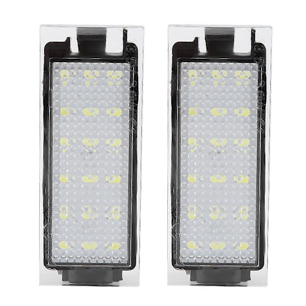 2 stk. Bil LED Nummerpladelys Lampe til Twingo/Clio/Megane/Lagane