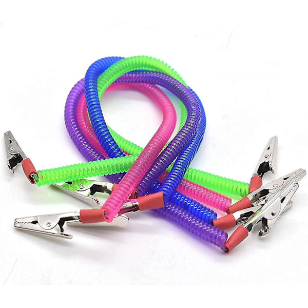 4 Pcs  Elastic Napkin Clips (16"-94") Colorful Chain Napkin Clips Apron Bibs Chain Serviett Gift