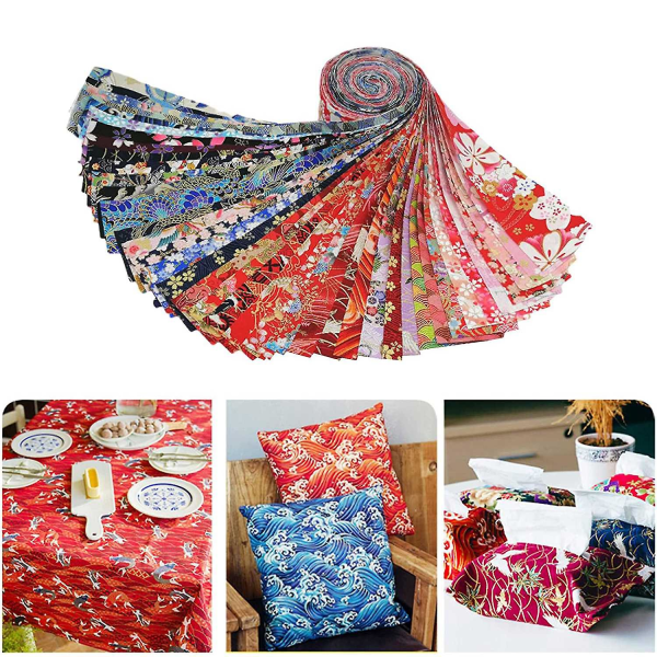 40 stk. Jelly Roll Bomuldsstof Quilting Strimler DIY Syning Håndværk Stof Bundt Patchwork Forsyninger 6