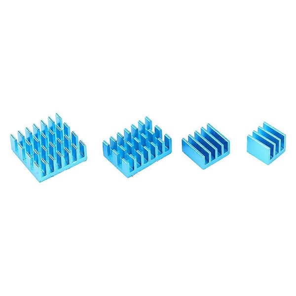 20 stk Blå Aluminium Køleplade CPU Køler med Klæbemiddel til Raspberry Pi 2/3/4 3b 4B