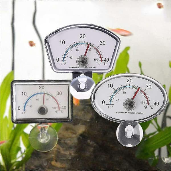 Akvarium Termometer Pointer Fisketank Temperaturmåler Sugekopp Senkbar