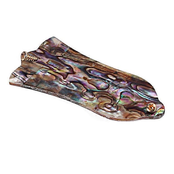 Äkta CUSTOM Naturlig Abalone Skal Gitarr Truss Rod Cover med 2 Hål Passar för