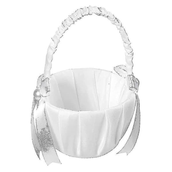 Bröllop Satin Blomsterkorg - 2-pack, Rosett Party Ros Blomsterkorg