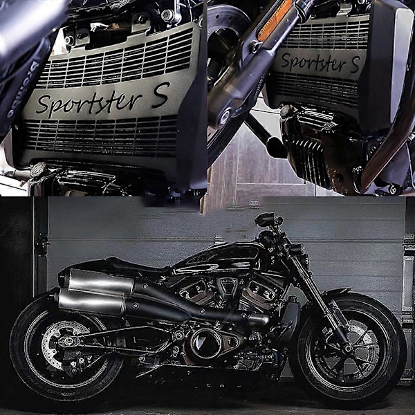 Moottoripyörän jäähdyttimen alumiininen jäähdyttimen suojakansi vesisäiliö Sportster S RH1250S 1250:lle